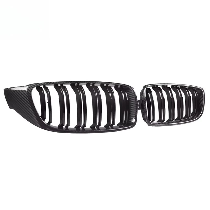 For  M3 M4 F80 F82 F83 Modified Double Line Grille Carbon Fiber Grille Car Exterior Decoration